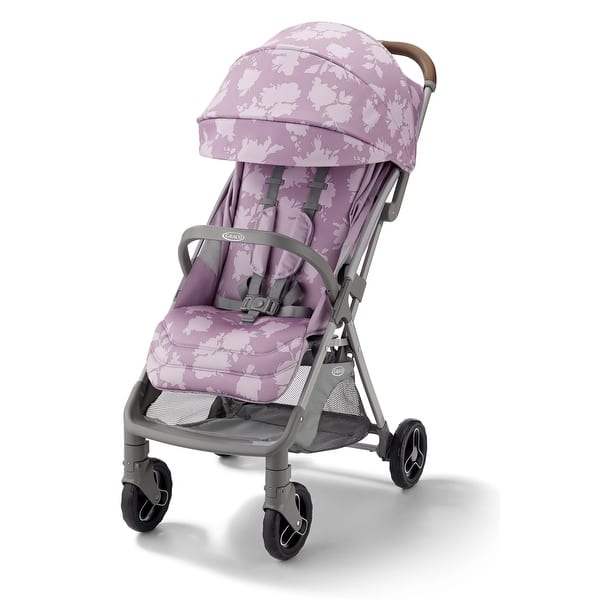 slide 2 of 8, Graco Ready2Jet Compact Stroller, Lilac Mod - N/A Pink