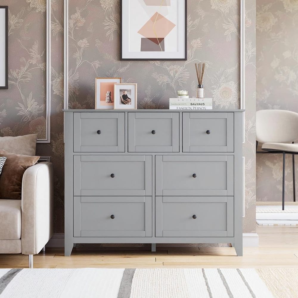 7 Chest of Drawer Dresser, for 48 Inch TV