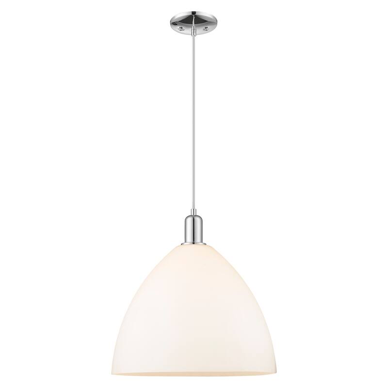 Innovations Lighting Endless Possibilities Arcadia - Bristol - 1 Light 16" Cord Hung Mini Pendant - Polished Chrome/Matte White