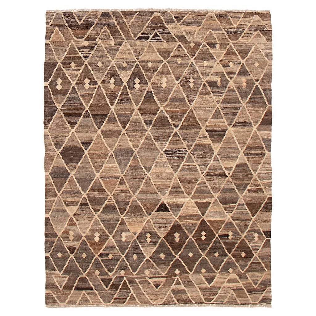 Sivas Brown Kilim 6'0" x 8'1" - 6'0 x 8'1