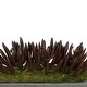 preview thumbnail 3 of 4, Faux Senecio Garden in Black Sandy-Texture Ceramic Vase