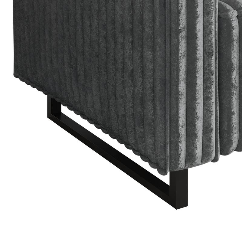 CraftPorch Mid Century Modern 2- Pieces Upholstered Living Room Set