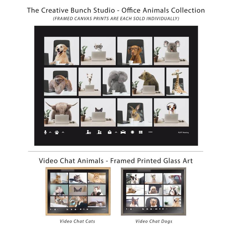 Kate and Laurel Sylvie Sam Framed Canvas by The Creative Bunch Studio