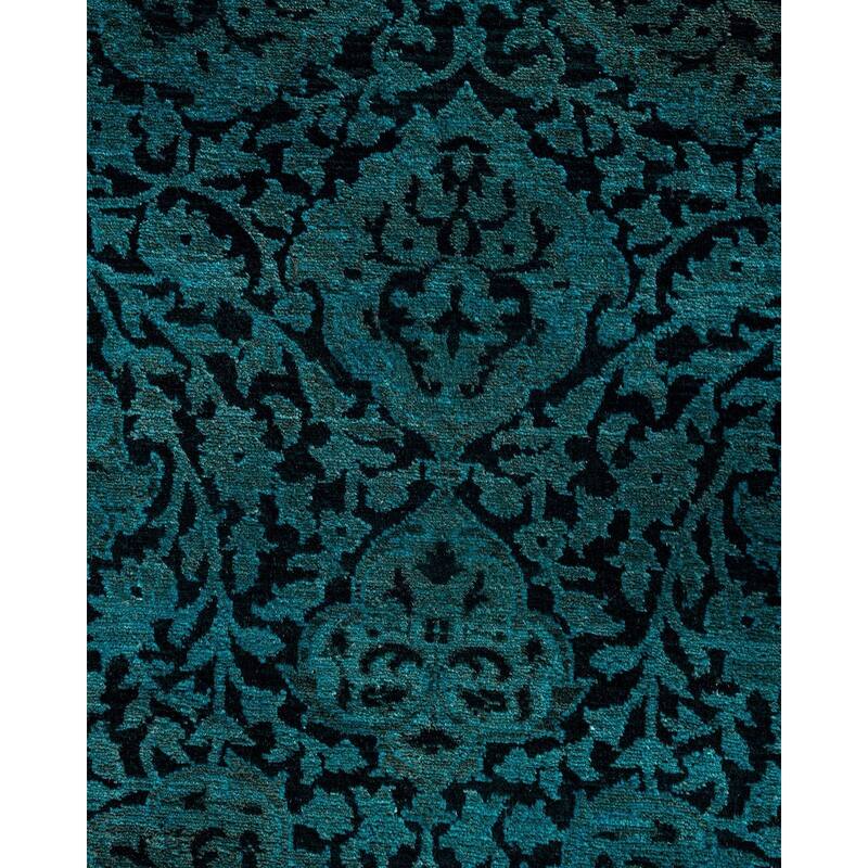 Contemporary Overdyed Wool Hand Knotted Runner - 2' 8" x 9' 10"