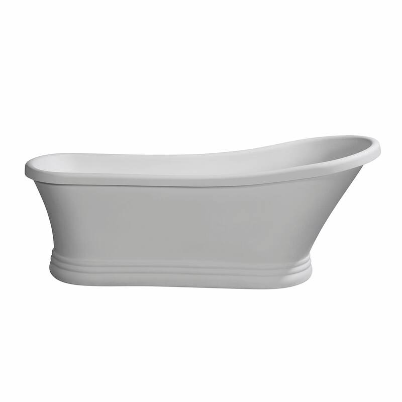 Kingston Brass VRTSS673026 Arcticstone 68" Pedestal Solid Surface