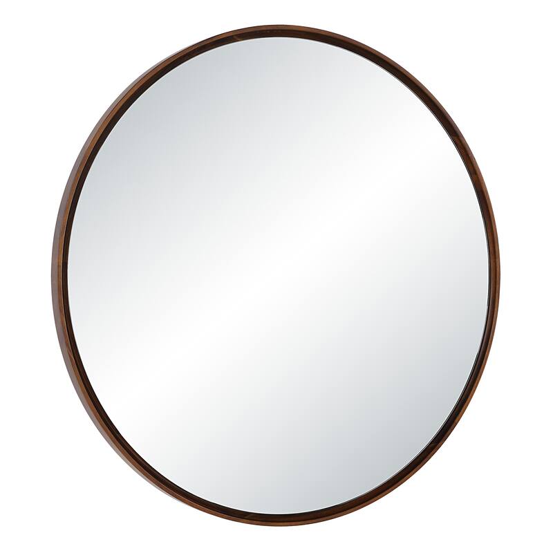 Renwil Cabiria 36" H x 36" W Wall Mirror, Brown