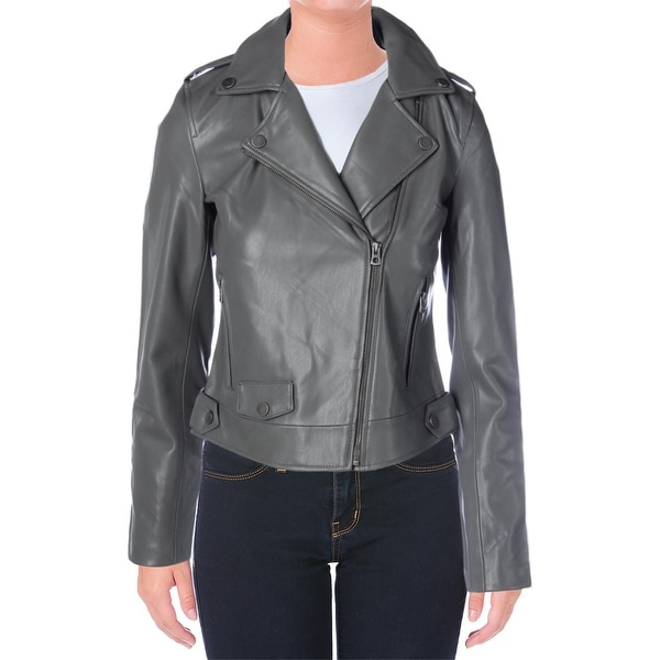 lucky brand faux leather jacket