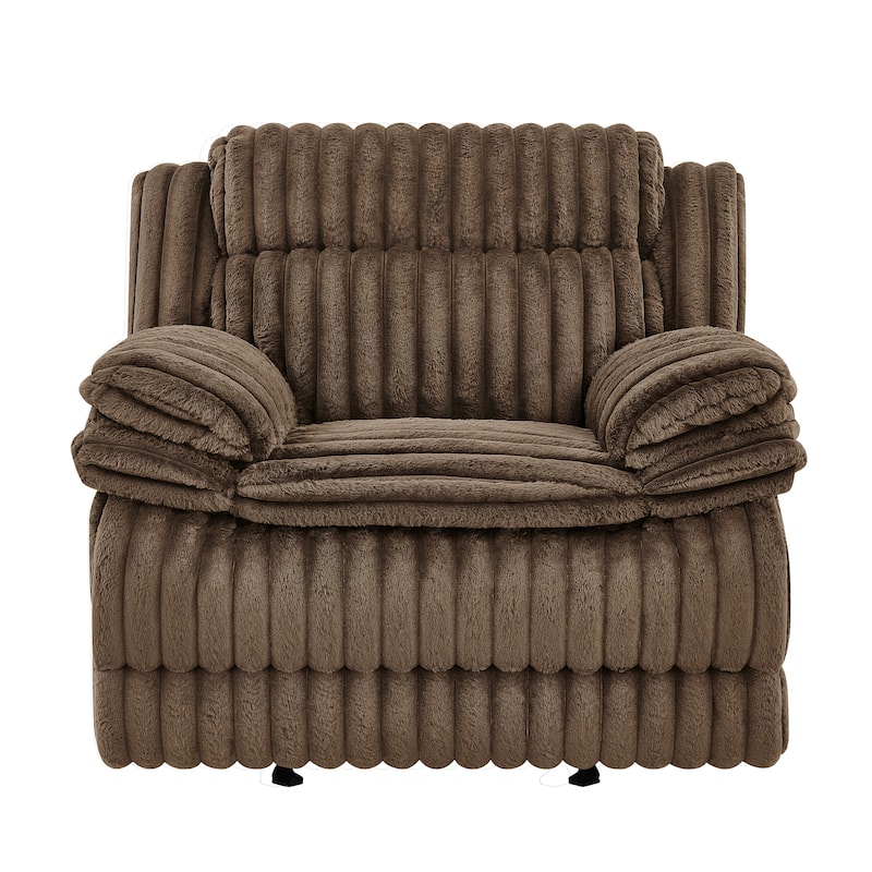Roundhill Furniture Ardello Manual Recliner with Wide-Wale Corduroy Upholstery
