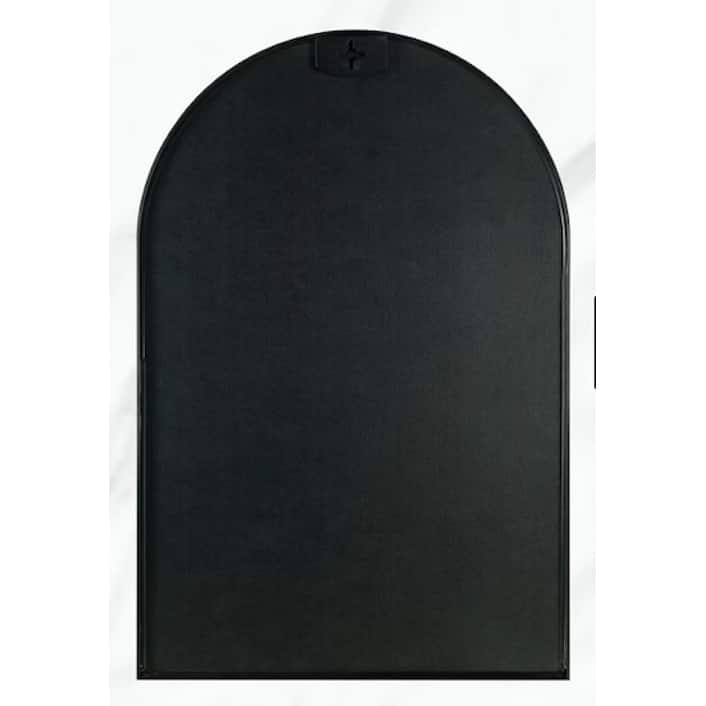 24x32 Inch Metal Framed Arched Bathrrom Mirror For Wall