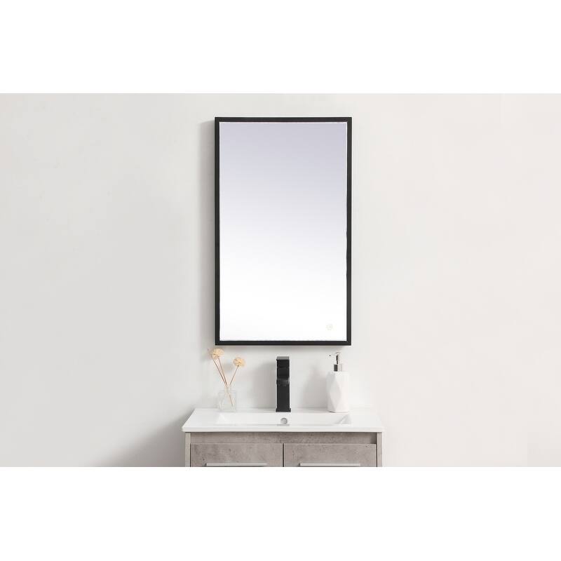 Indigo Home 18x30 inch LED mirror with adjustable color temperature