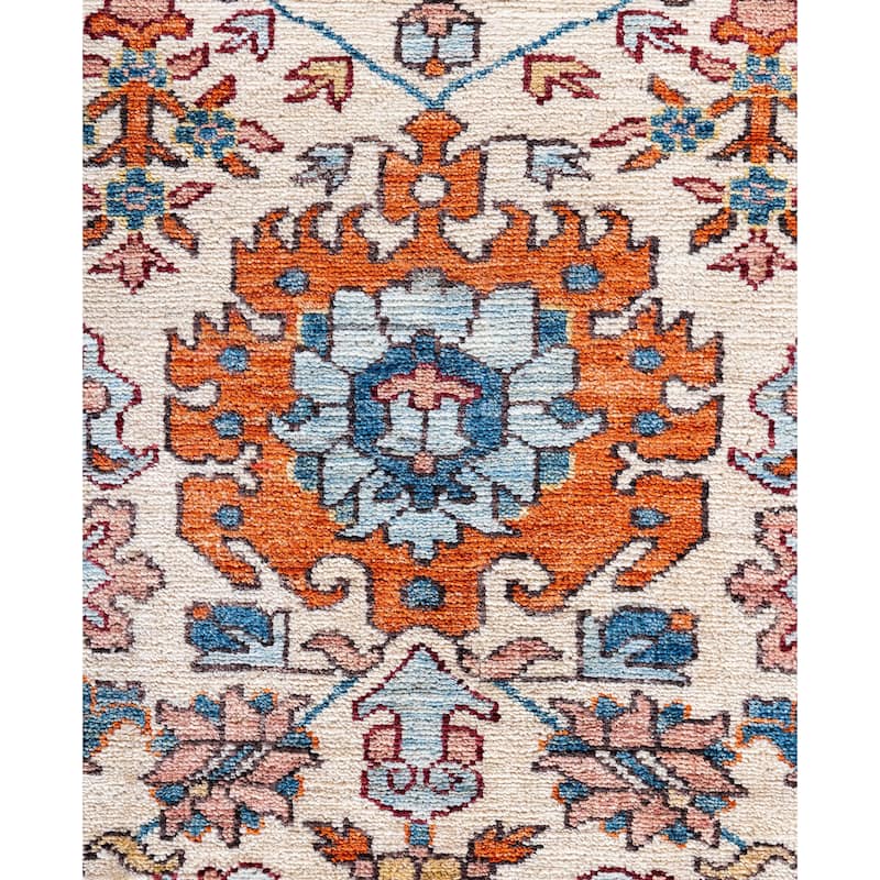 Serapi One-of-a-Kind Hand-Knotted Area Rug - Ivory - 8' 9" x 12' 1"