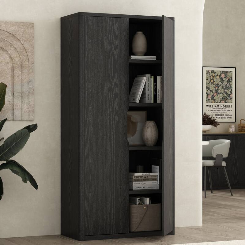 Manhattan Comfort Rivington Modern 38 In Bookcase Cabinet