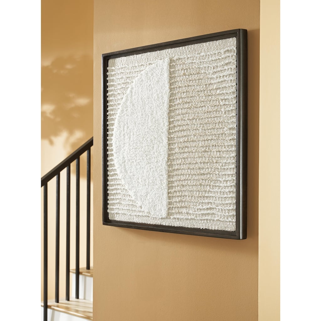 Signature Design by Ashley Bachard Beige/White Wall Decor - 30.25" W x 1.75" D x 30.13" H
