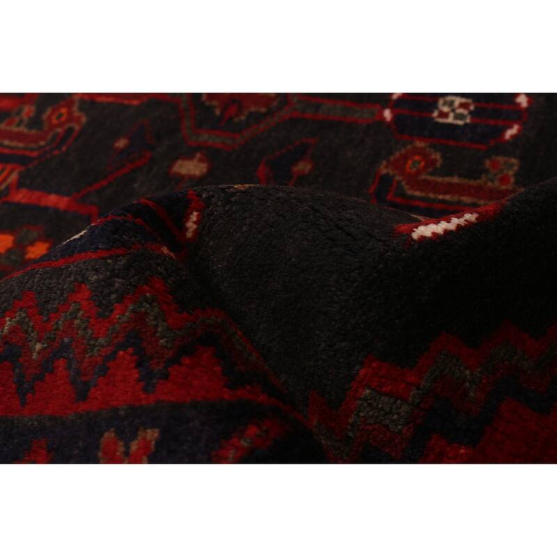 ECARPETGALLERY Hand-knotted Anadol Black Wool Rug - 4'0 x 10'5