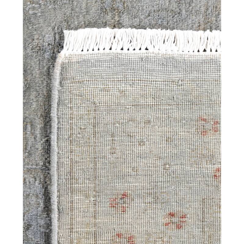 Overdyed One-of-a-Kind Hand-Knotted Area Rug - Gray - 3' 1" x 5' 1"