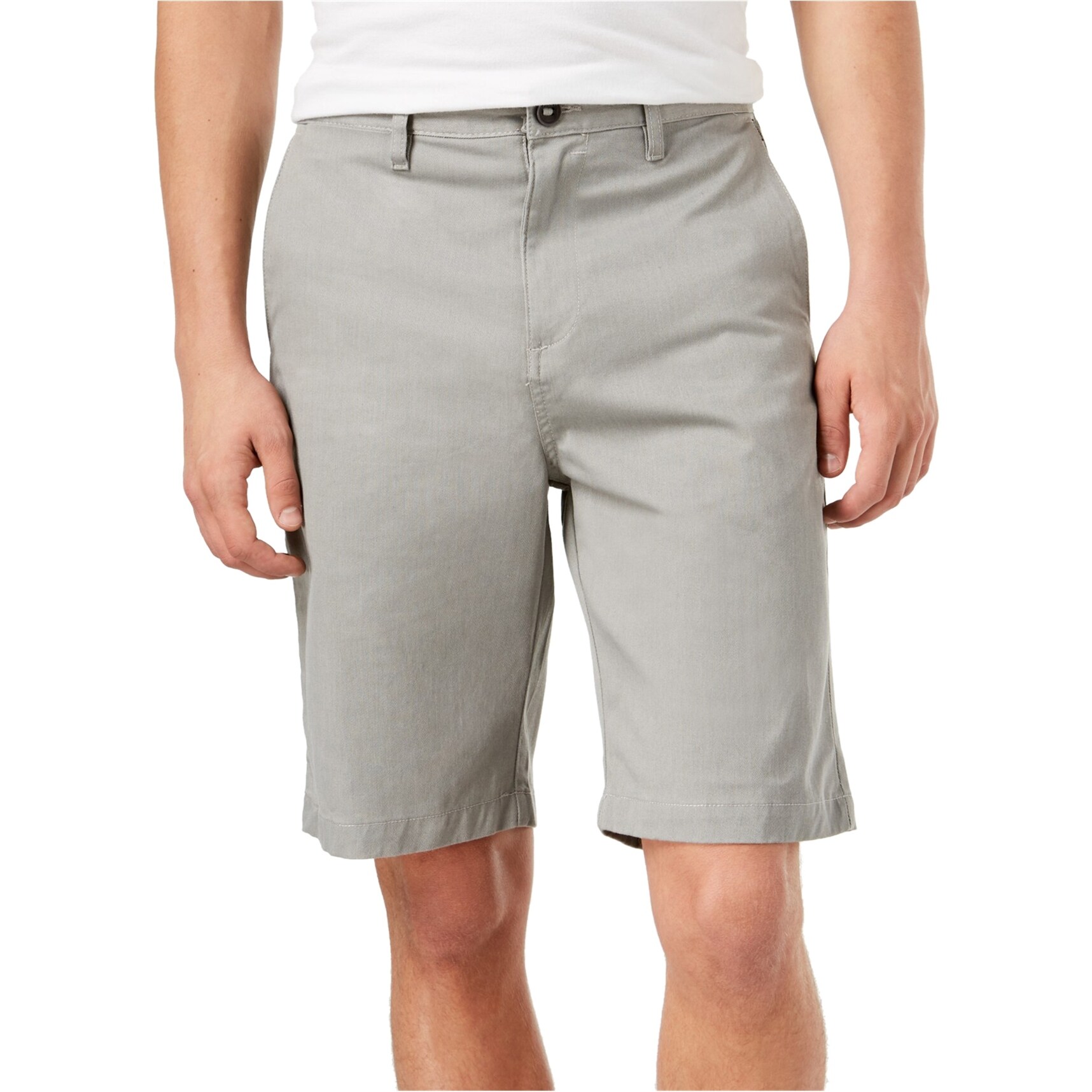 grey walking shorts