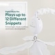 preview thumbnail 3 of 4, The Peanutshell Montessori Neutral Musical Crib Mobile for Baby Boys and Girls, Black and White - Multi
