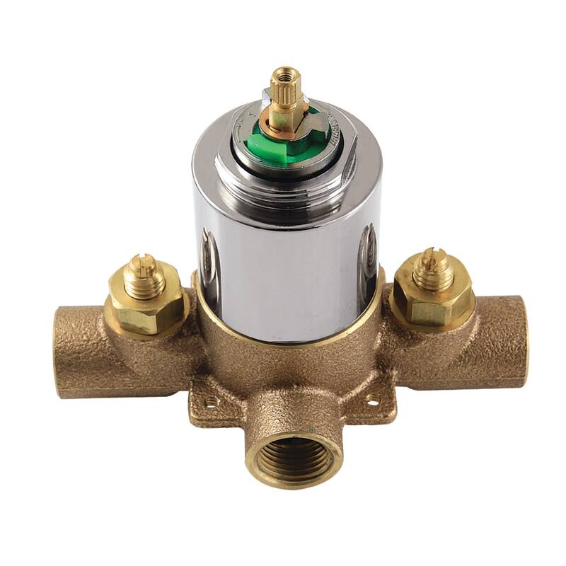 Kingston Brass Pressure Balanced Rough In with 1/2 Inch IPS - Polished Nickel