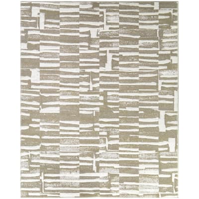 Martine Modern Abstract Jute Indoor/Outdoor Area Rug