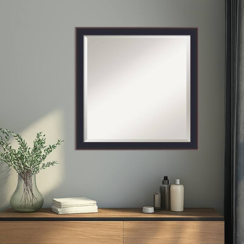 Havana Black Bronze Beveled Framed Wall Mirror - Havana Black Bronze