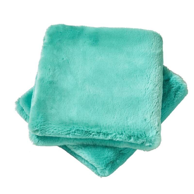Serenta Heavy Fauxfur Pillow Shell 2 PC Set, NO INSERT