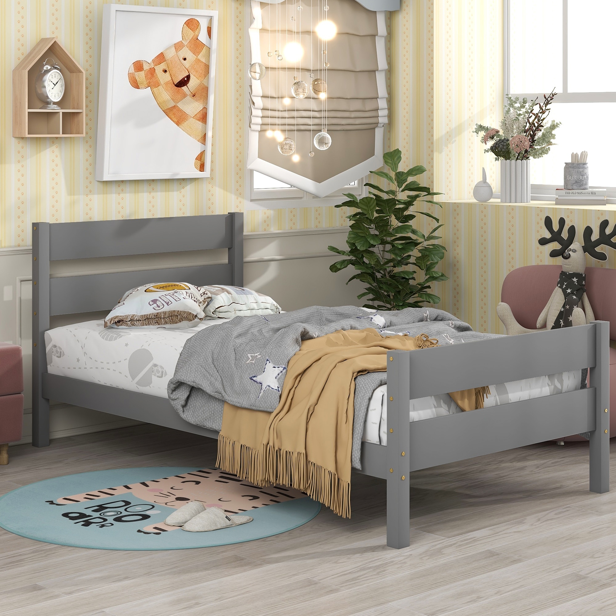 Girls grey bed clearance