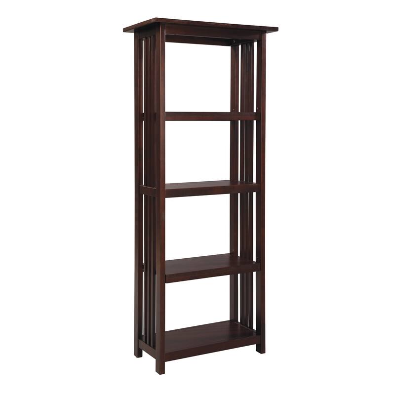 Boutwell Classic Mission 4-shelf 60-inch H Bookcase