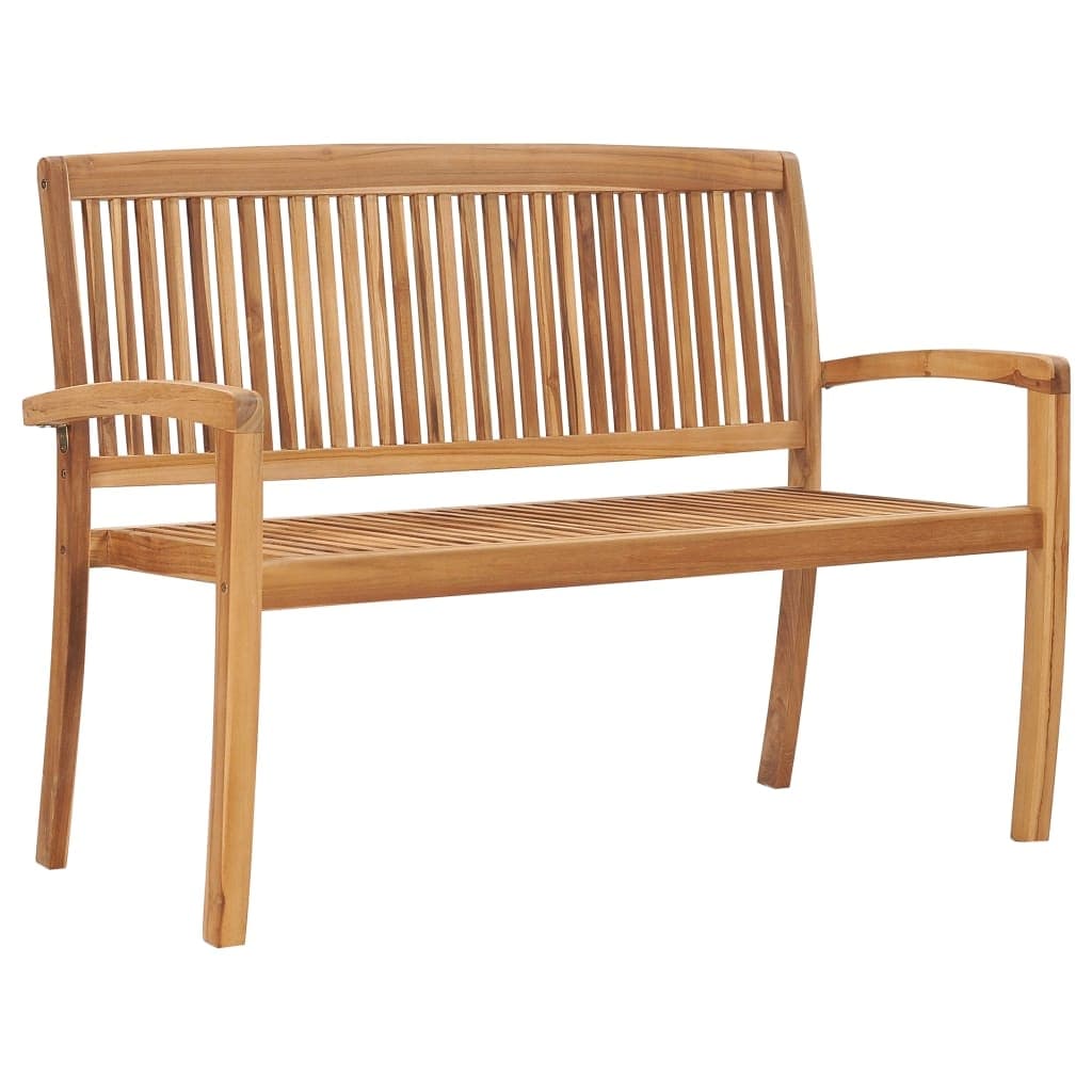 vidaXL 2-Seater Stacking Patio Bench 50.6