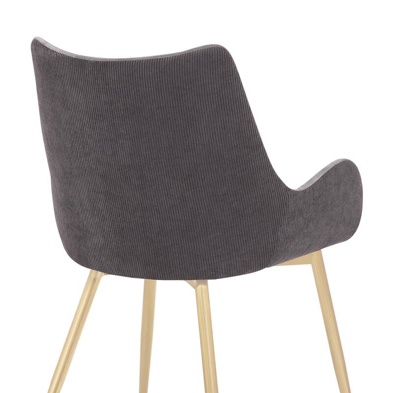Avery Upholstered Dining Chair with Gold Legs