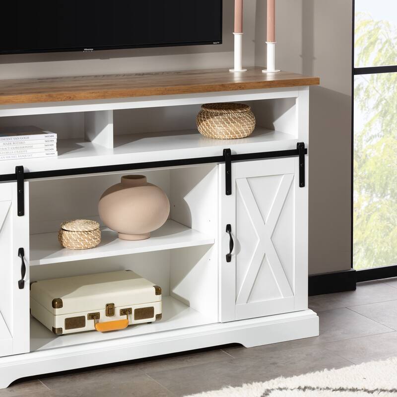 Middlebrook 52-inch Highboy Sliding Barn Door TV Stand