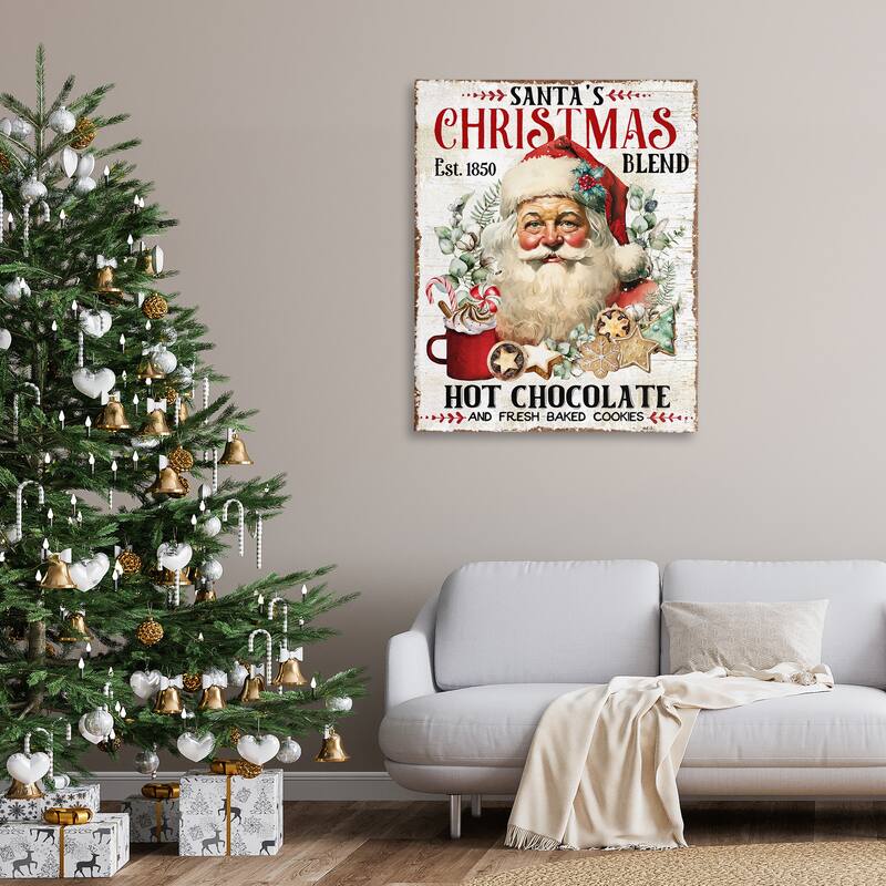Stupell Santa's Christmas Blend Canvas Wall Art Design By Creatif Belle