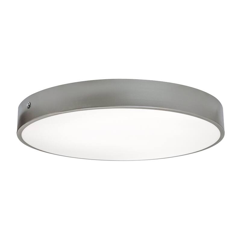 AFX BAYF19LAJUD Bailey 19" Wide LED Flush Mount Bowl Ceiling Fixture - Satin Nickel