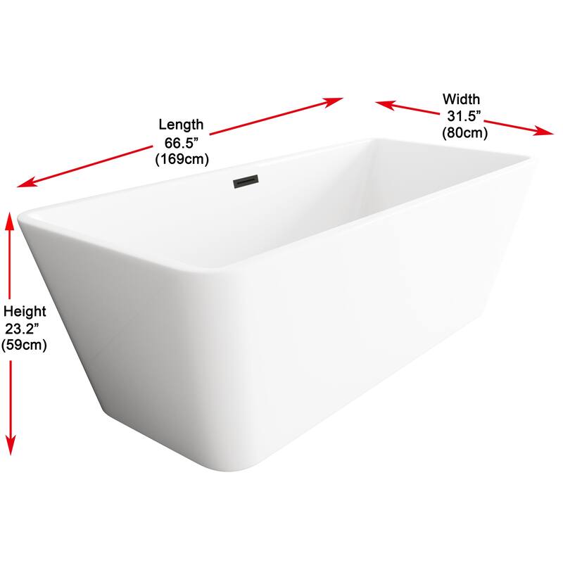 Thaddeus Bathtub in Glossy White