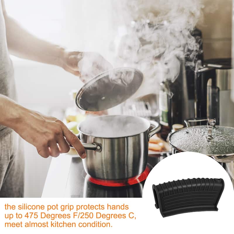 Cast Iron Skillet Handle Covers, Silicone Hot Handle Holder for Pots