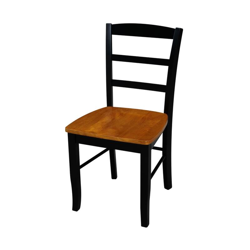 42" Drop Leaf Dining Table with 4 Ladderback Chairs - 5 Piece Set