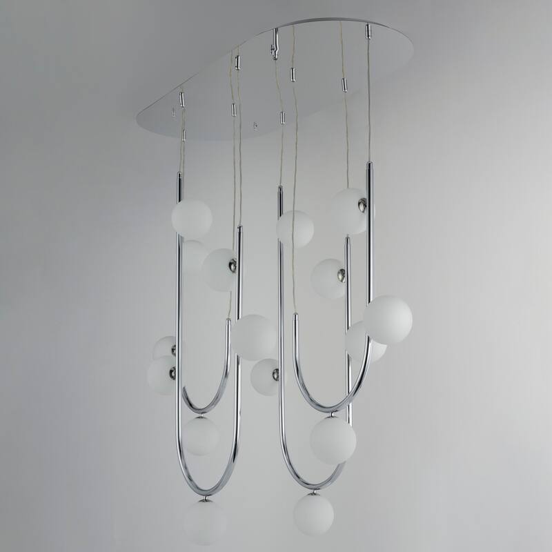 Studio M SM24916 Contour 16 Light 52" Wide LED Abstract Linear Pendant