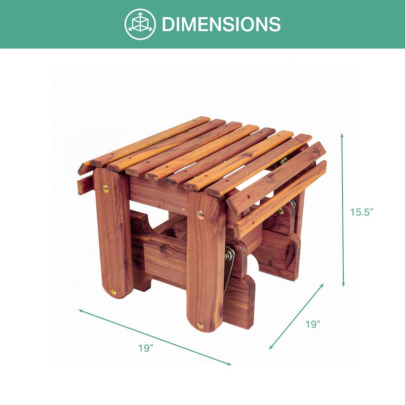 American Furniture Classics Model MM110 CEDAR Gliding Ottoman