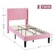 preview thumbnail 26 of 27, Javlergo Set of 2 Twin Size Adjustable Headboard Kids Platform Bed Frame 8 Inch Underbed Storage No Box Spring Needed Bed Frame