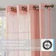 preview thumbnail 117 of 117, HLC.me 2 Piece Semi Sheer Voile Window Curtain Drapes Grommet Top Panels Bedroom, Living Room - Set of 2 panels