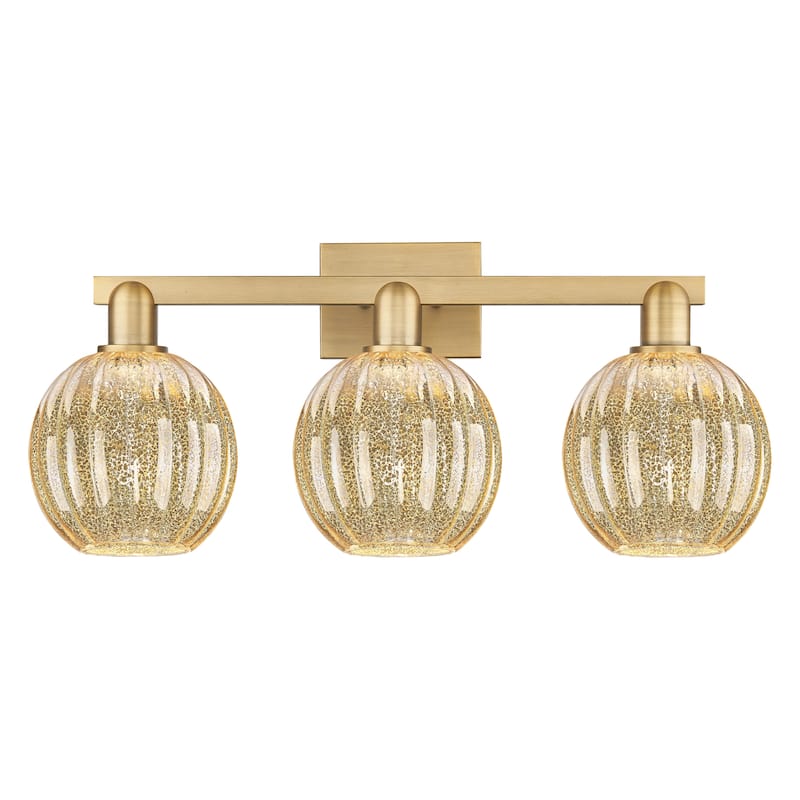 Innovations Lighting 716-3W-12-26 Preston Vanity Preston 3 Light 26" - Brushed Brass / Mercury