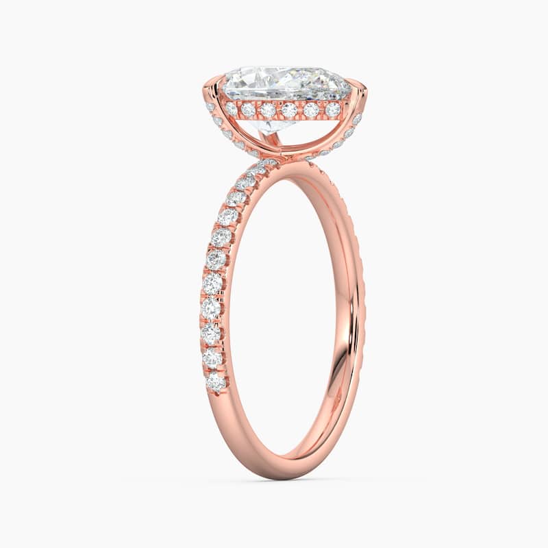 Auriya 14k Gold Lab Grown Pear Diamond Luxe Hidden Halo Engagement Ring 1.00 to 5.00 ct. tw. (F-G, VS)