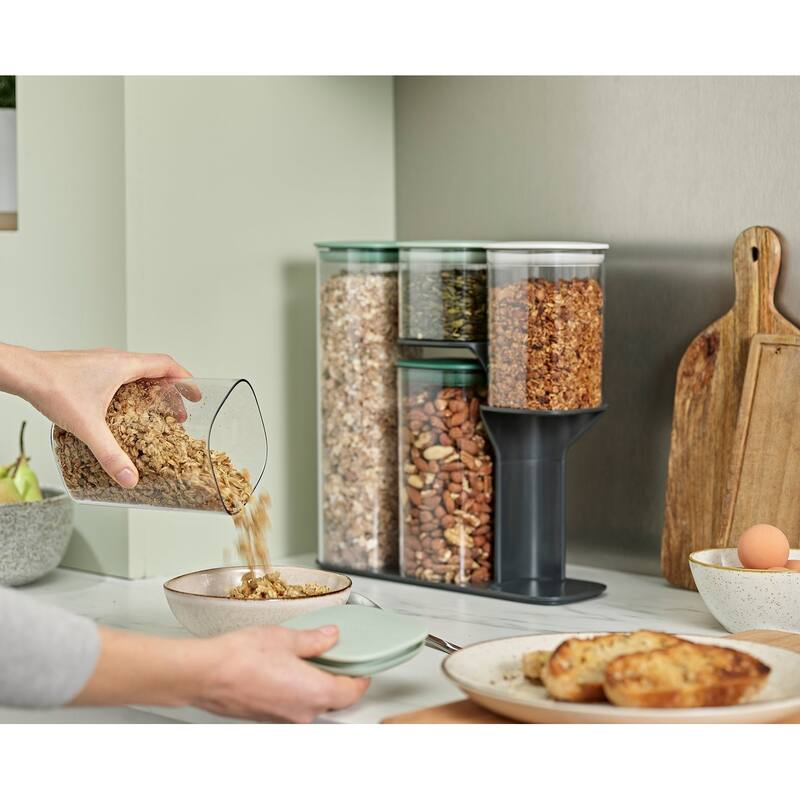 Joseph Joseph Podium 5-piece Storage Jar Set with Stand