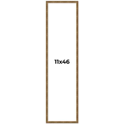 11x46 Frame Gold Picture Frame - Complete Modern Photo Frame Includes