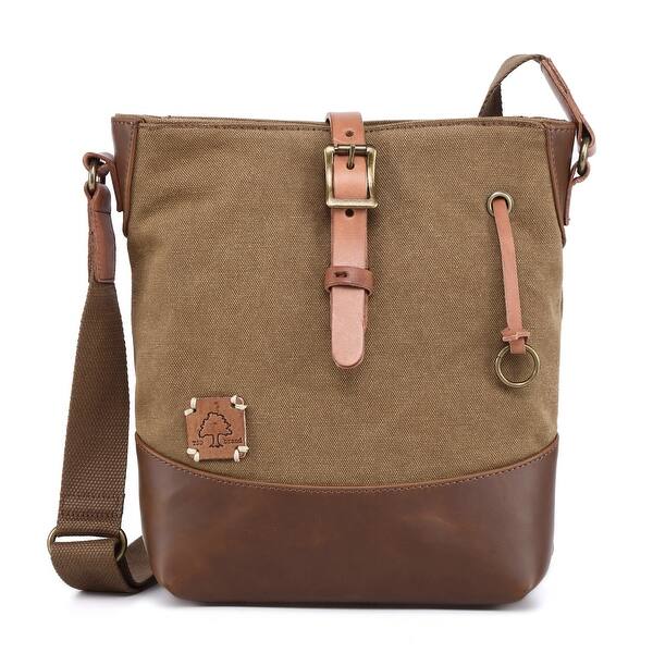 slide 1 of 25, Redwood Canvas Crossbody Bag