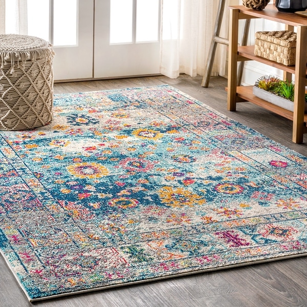 Bohemian FLAIR Boho Vintage Faded Area Rug. Opens flyout.