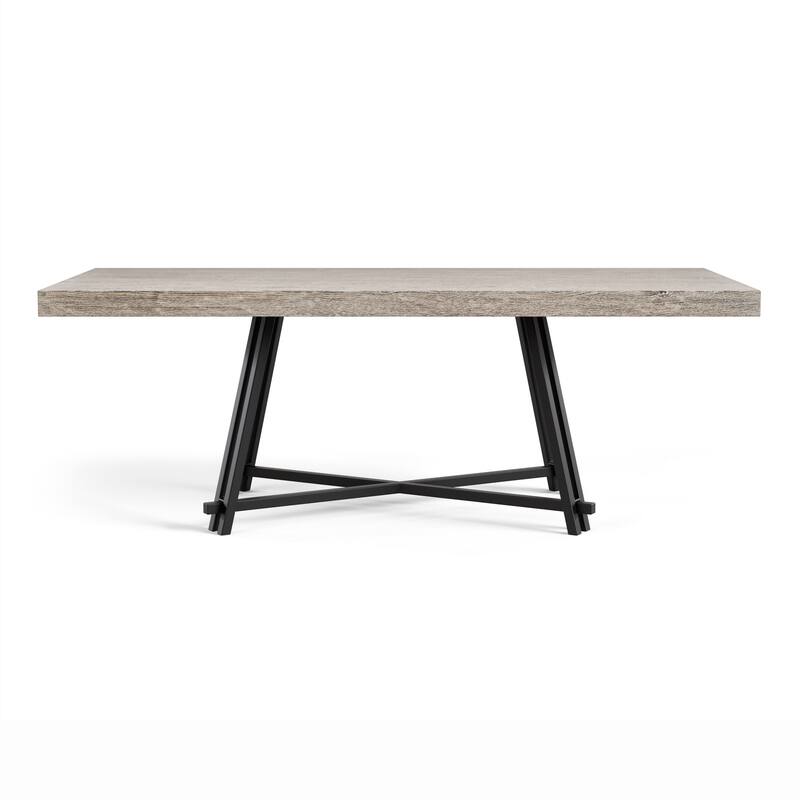 Furniture of America Evrena Modern 5-Piece Black Wood Dining Table Set