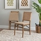 preview thumbnail 2 of 11, Joslyn Natural Woven Back Folding Dining Chair (Set of 2)