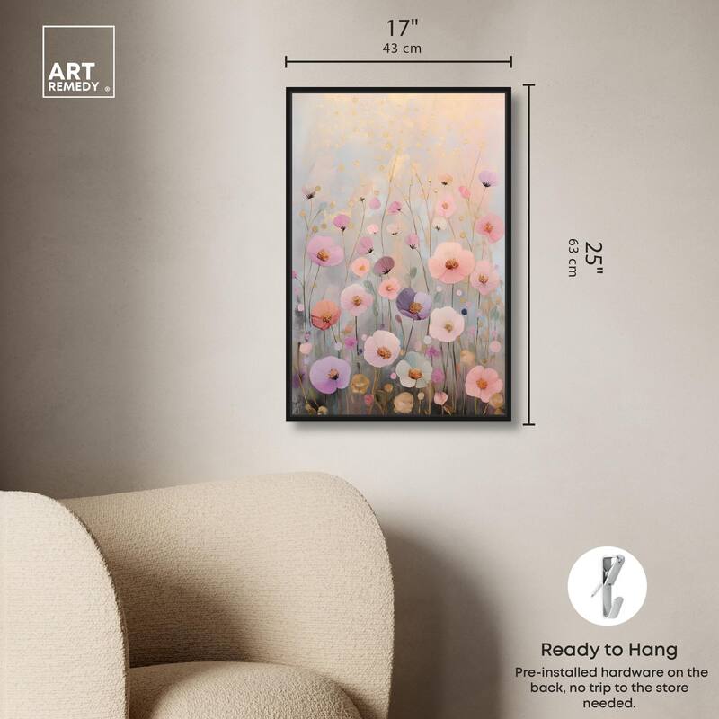 Tiny Blooms II Canvas by Art Remedy
