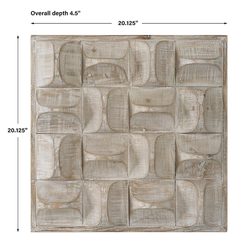 Uttermost Pickford Wood Wall Decor, Natural