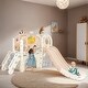 preview thumbnail 4 of 33, Kids Slide Playset Structure,Freestanding Castle Crawling Playhouse